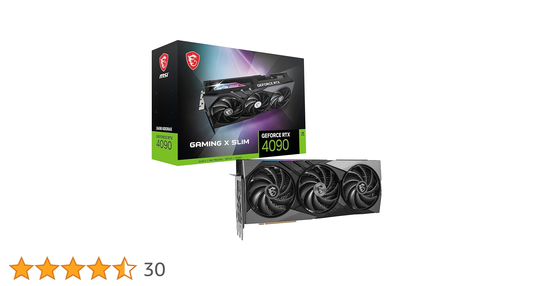 Amazon | MSI GeForce RTX 4090 GAMING X SLIM 24G TRI FROZR 3